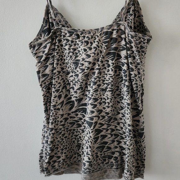 Billabong Gray Leopard Print Cami, Size Medium - Picture 6 of 7